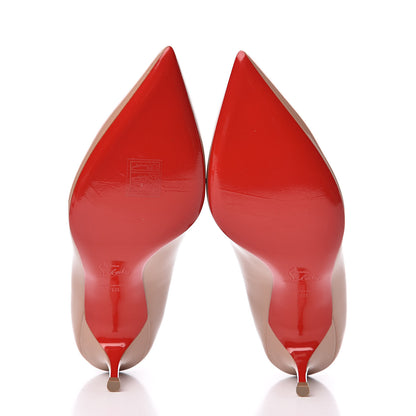 Christian Louboutin Patent Pigalle Follies 55 Pumps 38 Nude 5 of 8