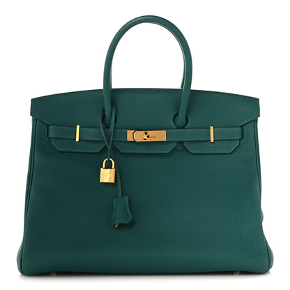 Hermes Togo Birkin 35 Malachite 1 of 12