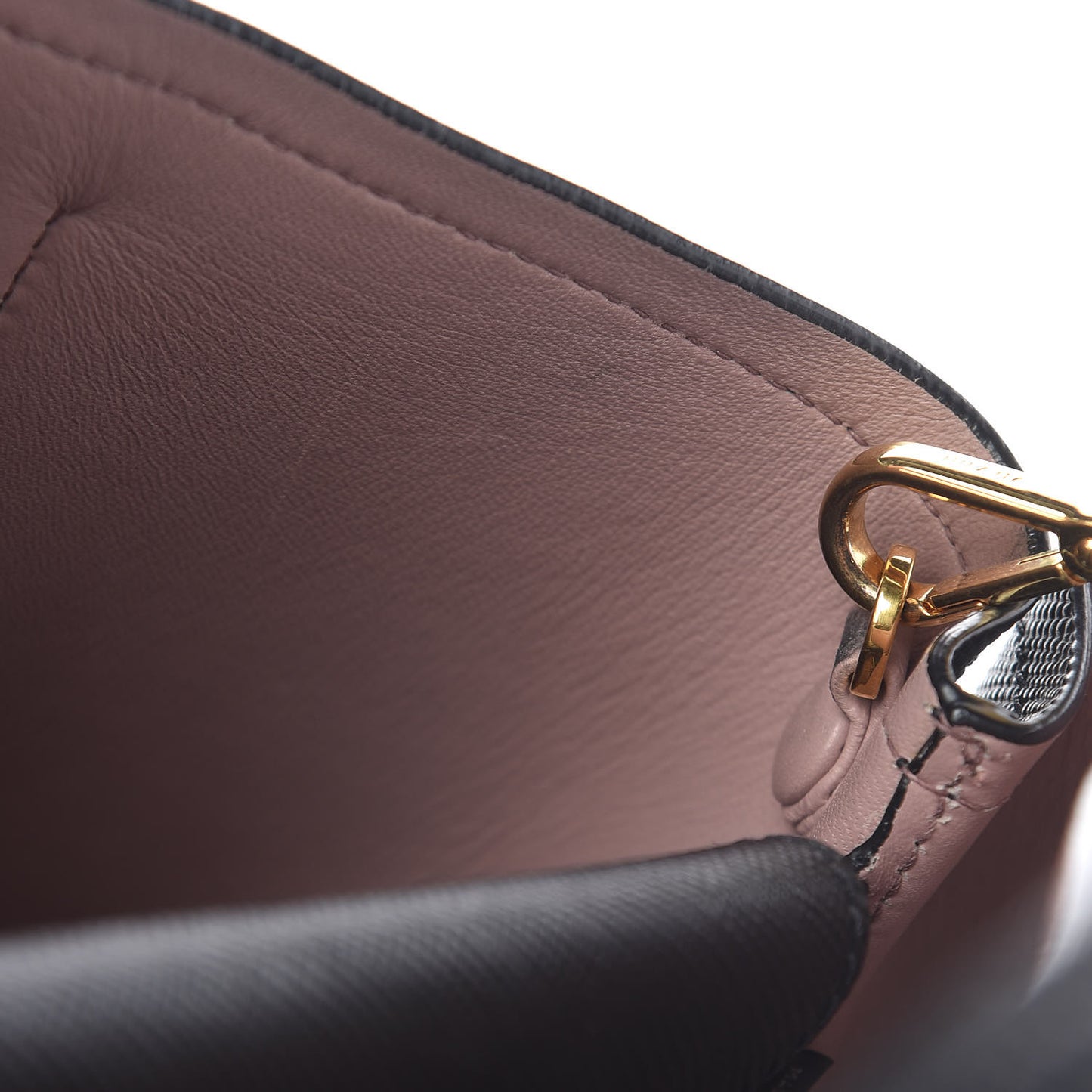 Saffiano Cuir Medium Double Bag Black Mughetto