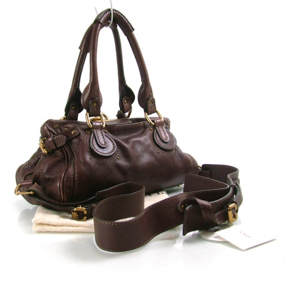 Chloe Leather Paddington Chocolat 3 of 12