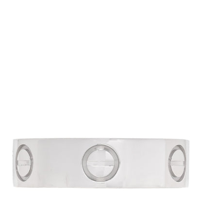Cartier 18K White Gold 5.5mm LOVE Ring 52 6 1 of 4