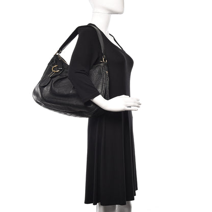 Gucci Guccissima Medium Sukey Hobo Black 2 of 12