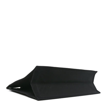 Saint Laurent Linen Calfskin Rive Gauche Tote Black 4 of 10
