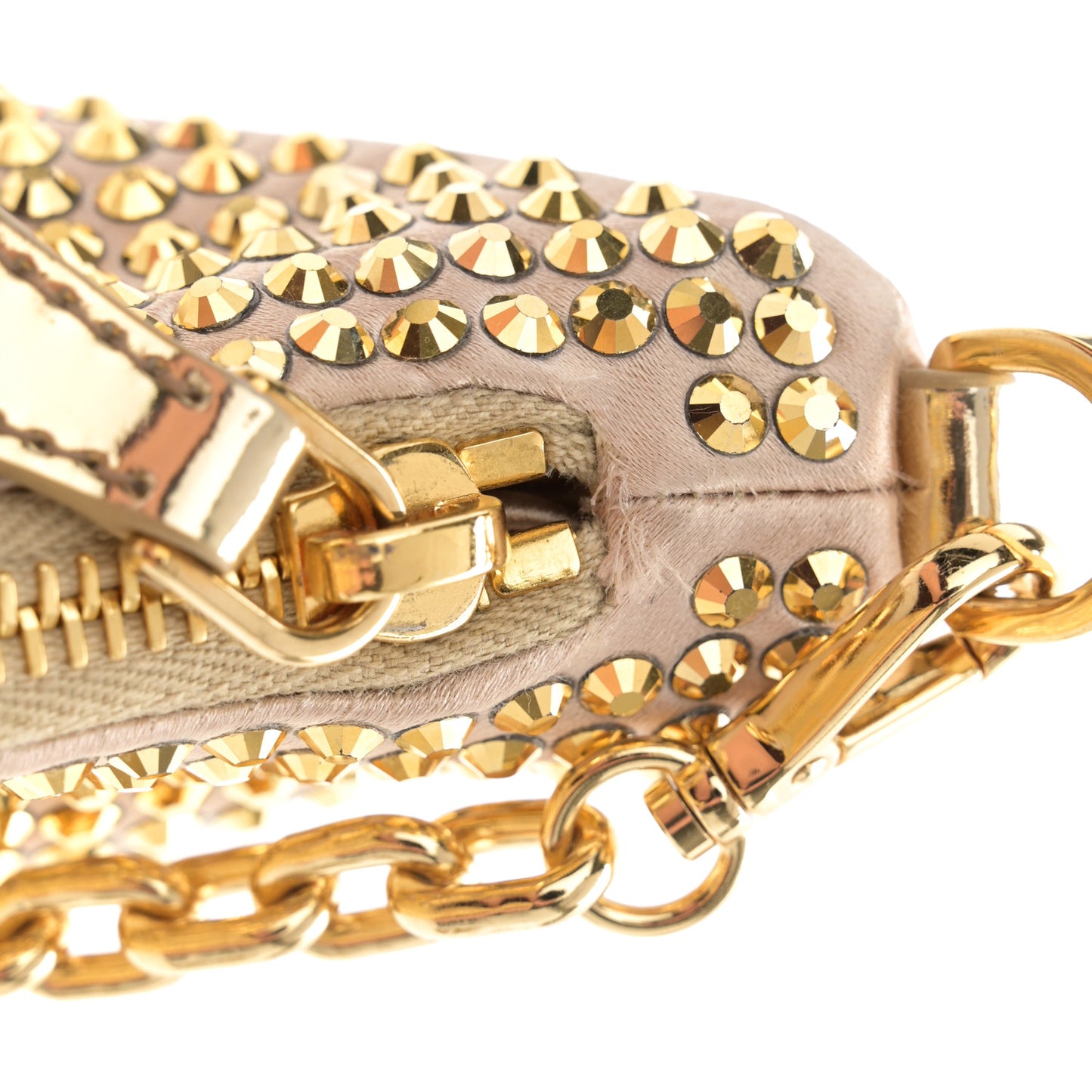 Satin Crystal Re-Edition 2005 Shoulder Bag Platino