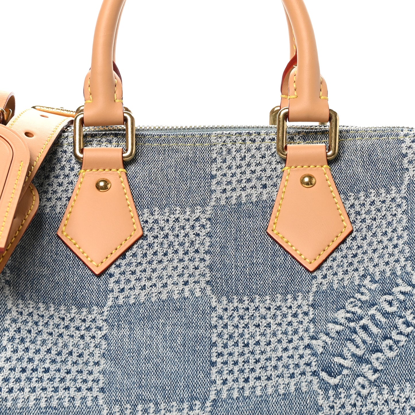 Damier Denim 3D Speedy Bandouliere 25 Bleu