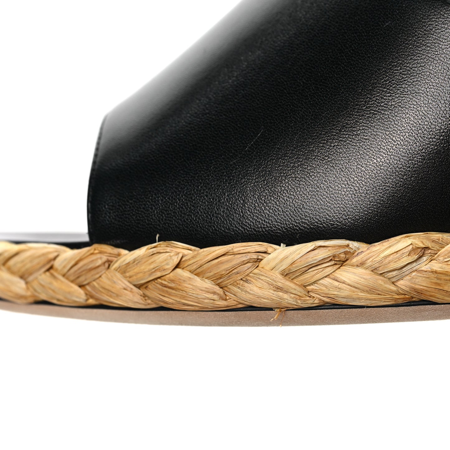 Calfskin Paloma Espadrille 95 Wedges 40 Black