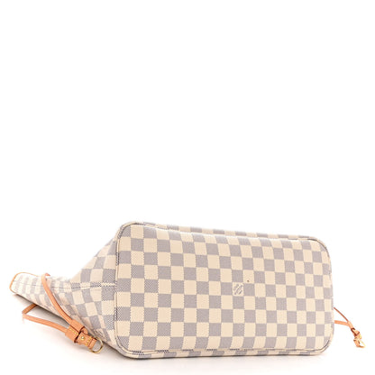 Louis Vuitton Damier Azur Neo Neverfull MM Rose Ballerine 5 of 12
