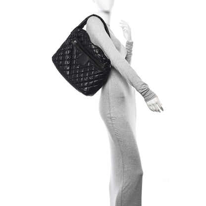 Chanel Nylon Quilted Coco Cocoon Hobo Black 2 of 11