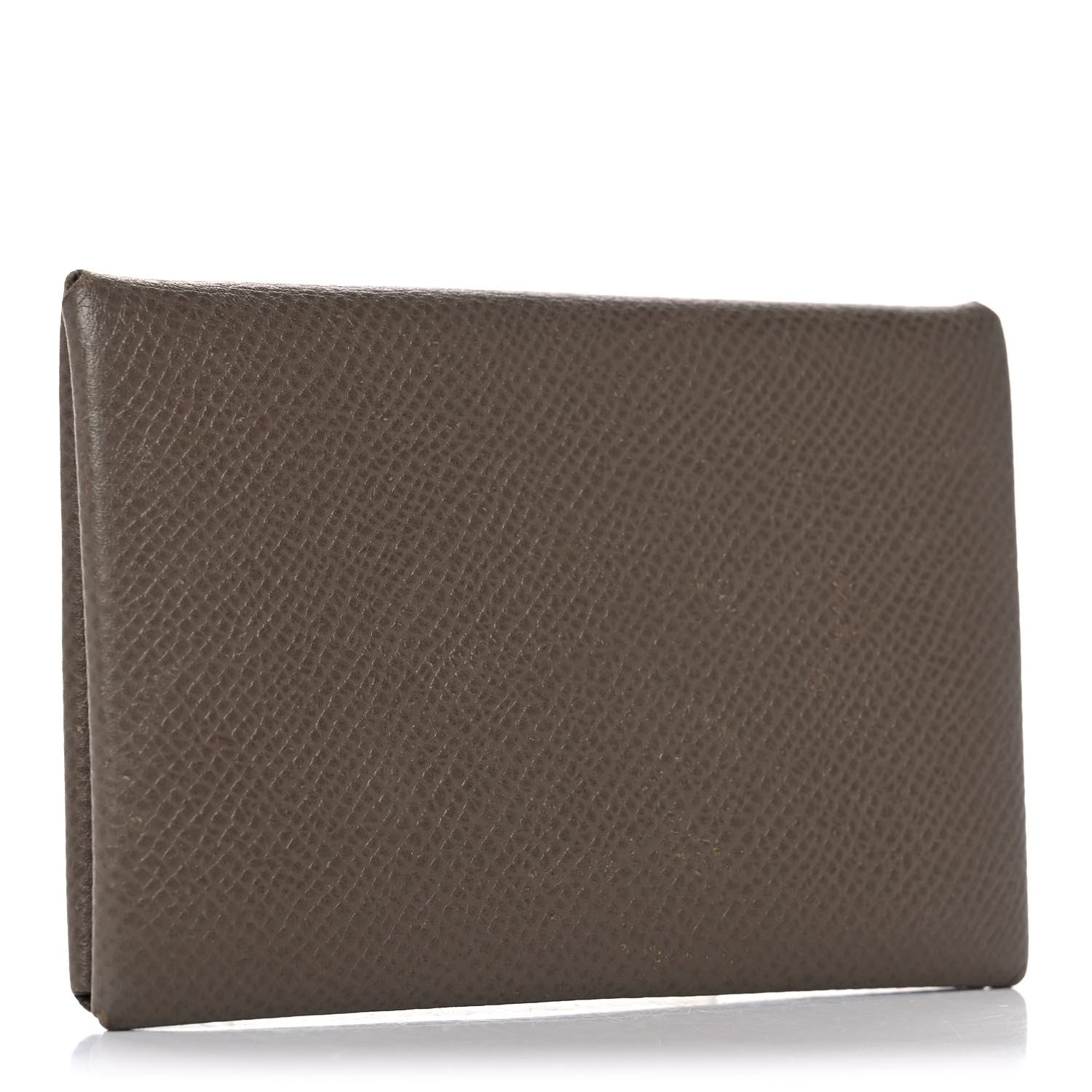 Hermes Epsom Calvi Card Case Etoupe 3 of 10
