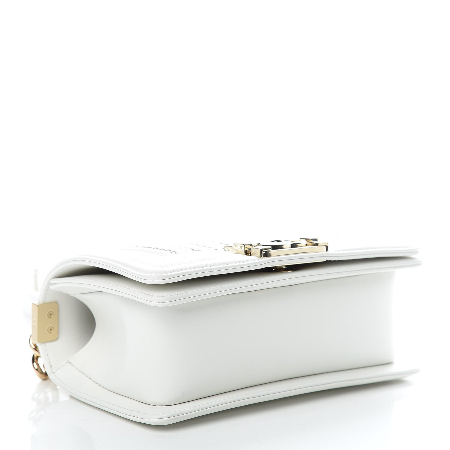 Chanel Calfskin Pearl Small Boy Flap White 4 of 16