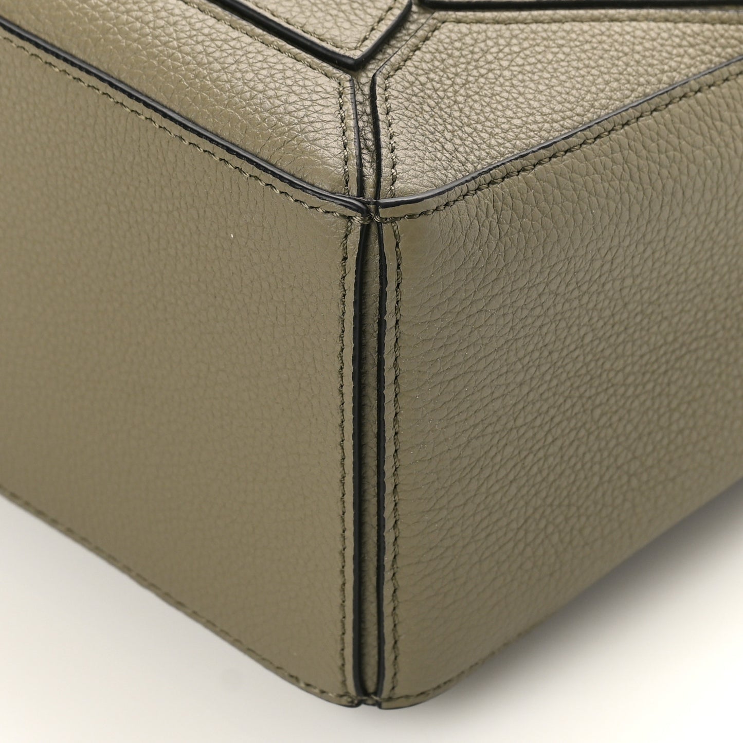 Calfskin Small Puzzle Bag Artichoke Green