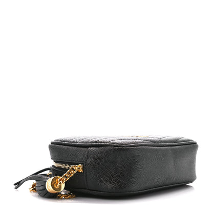 Saint Laurent Grain De Poudre Matelasse Monogram Mini Lou Camera Bag Black 4 of 11