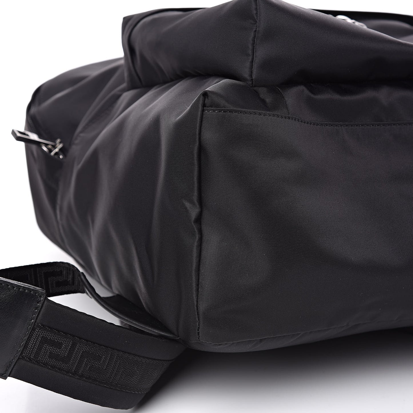 Nylon Palazzo Medusa Backpack Black