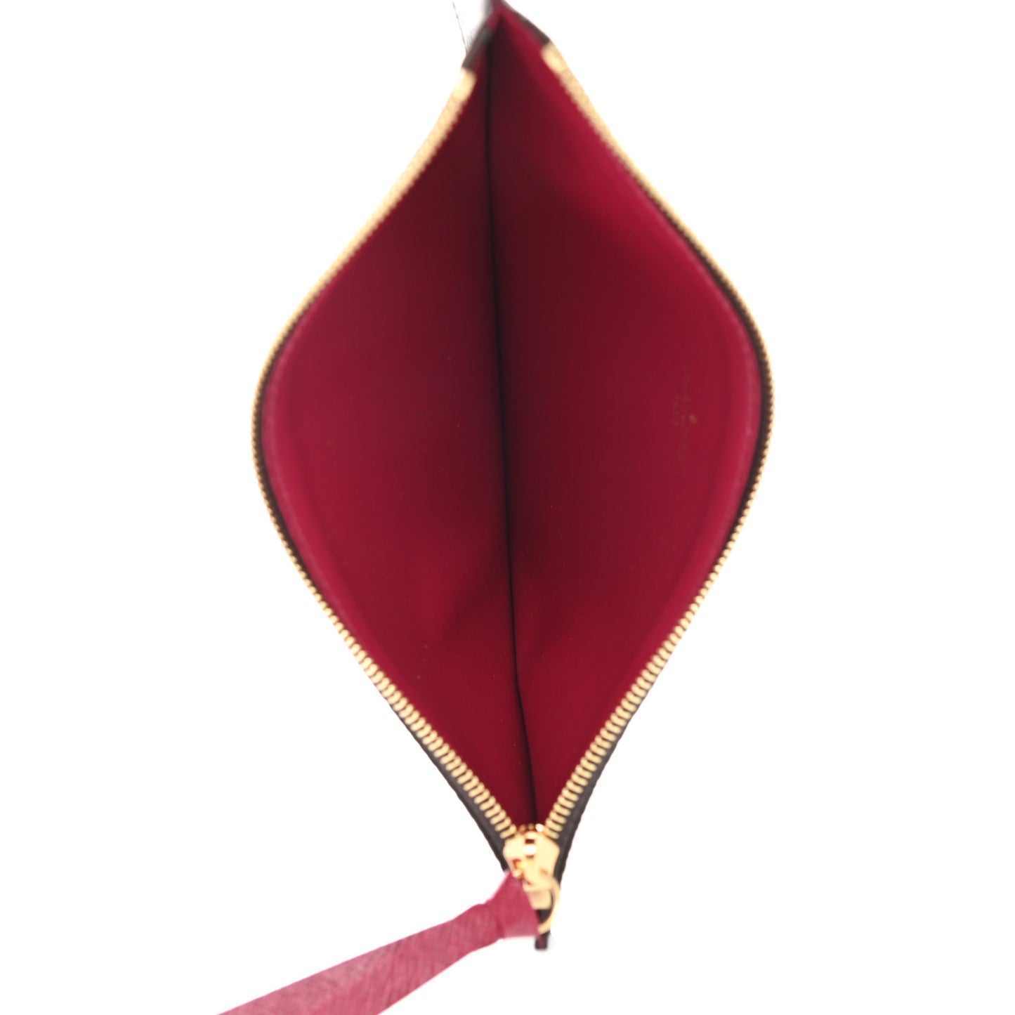 Monogram Felicie Chain Wallet Zippered Insert Fuchsia