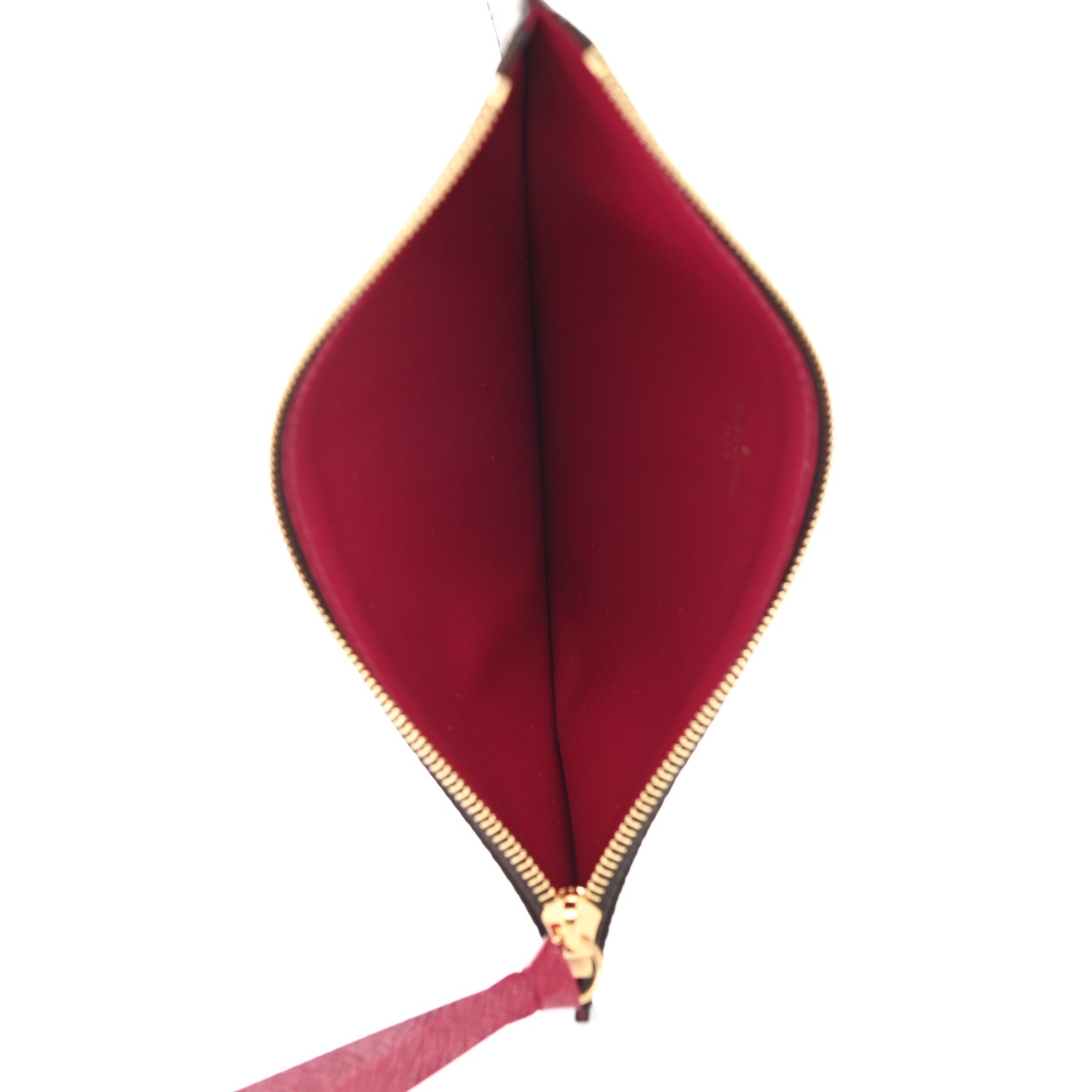 Louis Vuitton Monogram Felicie Chain Wallet Zippered Insert Fuchsia 5 of 6