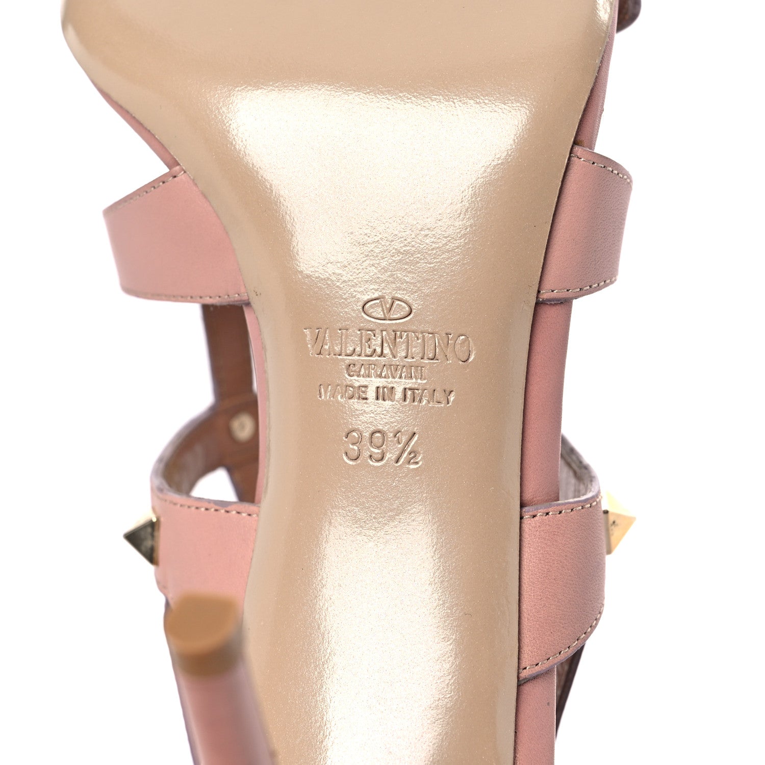 Valentino Garavani Nappa Rockstud Cage Sandals 39.5 Rose 6 of 12