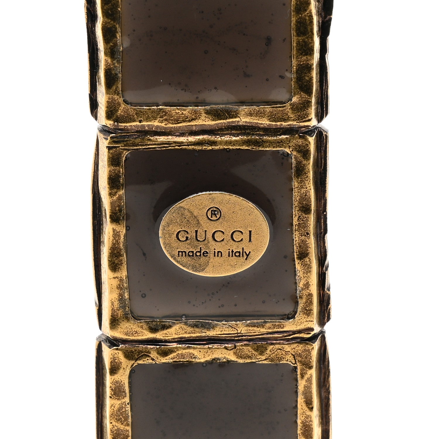 Gucci Enamel Cross Necklace Black 3 of 4