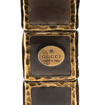 Gucci Enamel Cross Necklace Black 3 of 4