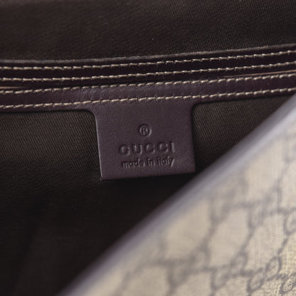 Gucci GG Plus Monogram Web Medium Flap Messenger Beige Dark Brown 7 of 18