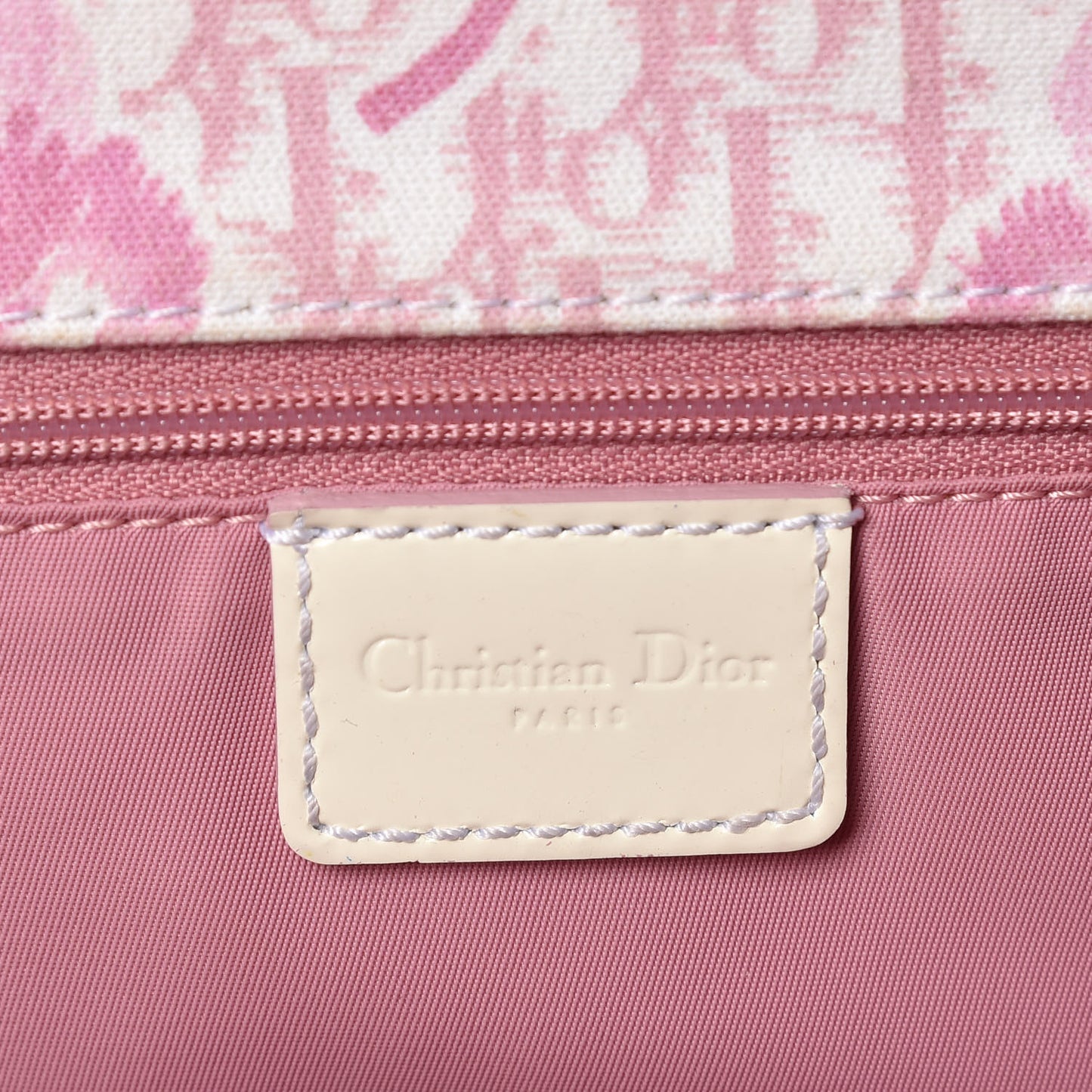 Canvas Monogram Floral Chain Shoulder Bag Pink