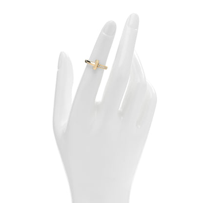 Tiffany 18K Yellow Gold Diamond 2.5mm T T1 Ring 47 4 2 of 5