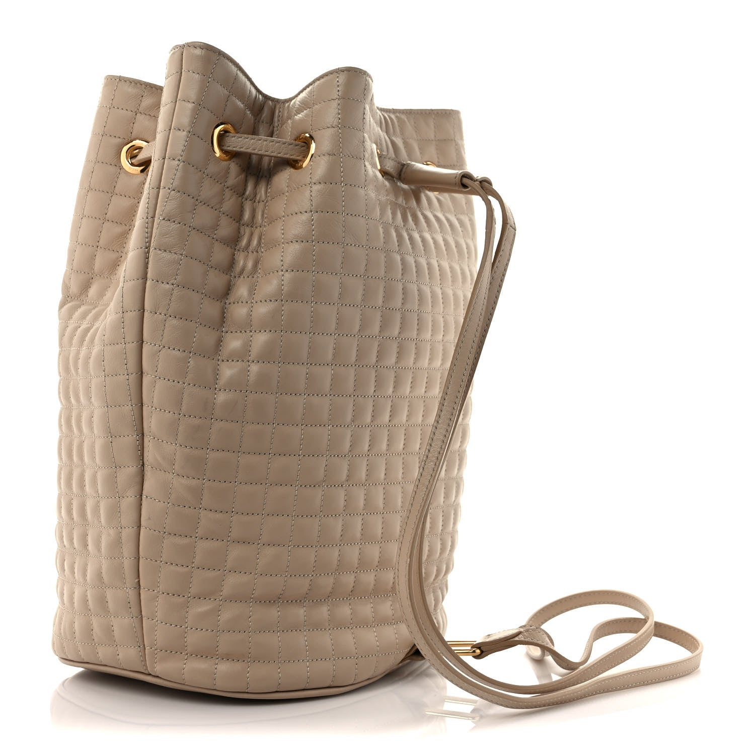 Celine Calfskin Quilted Small C Backpack Nude 3 of 8
