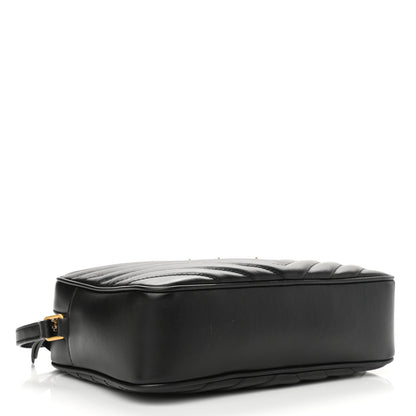 Saint Laurent Calfskin Matelasse Monogram Lou Camera Bag Black 4 of 11