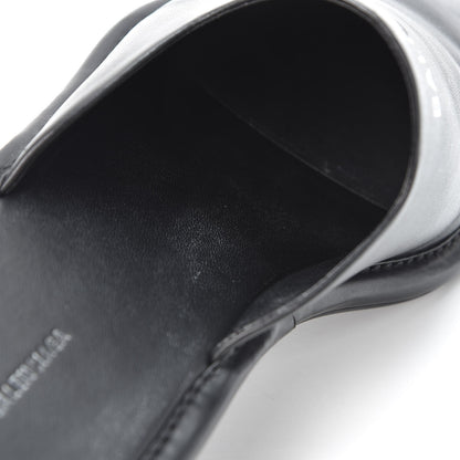 Balenciaga Smooth Calfskin Mens Cozy Slip-On Loafers 42 Black White 10 of 11