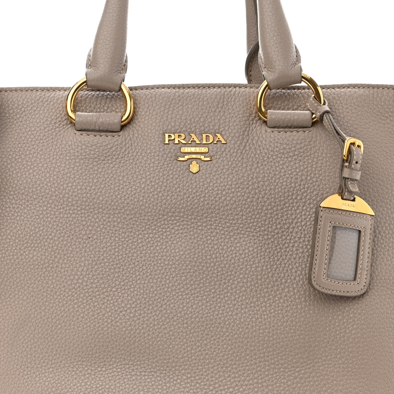 Prada Vitello Daino Shopping Tote Pomice 8 of 12