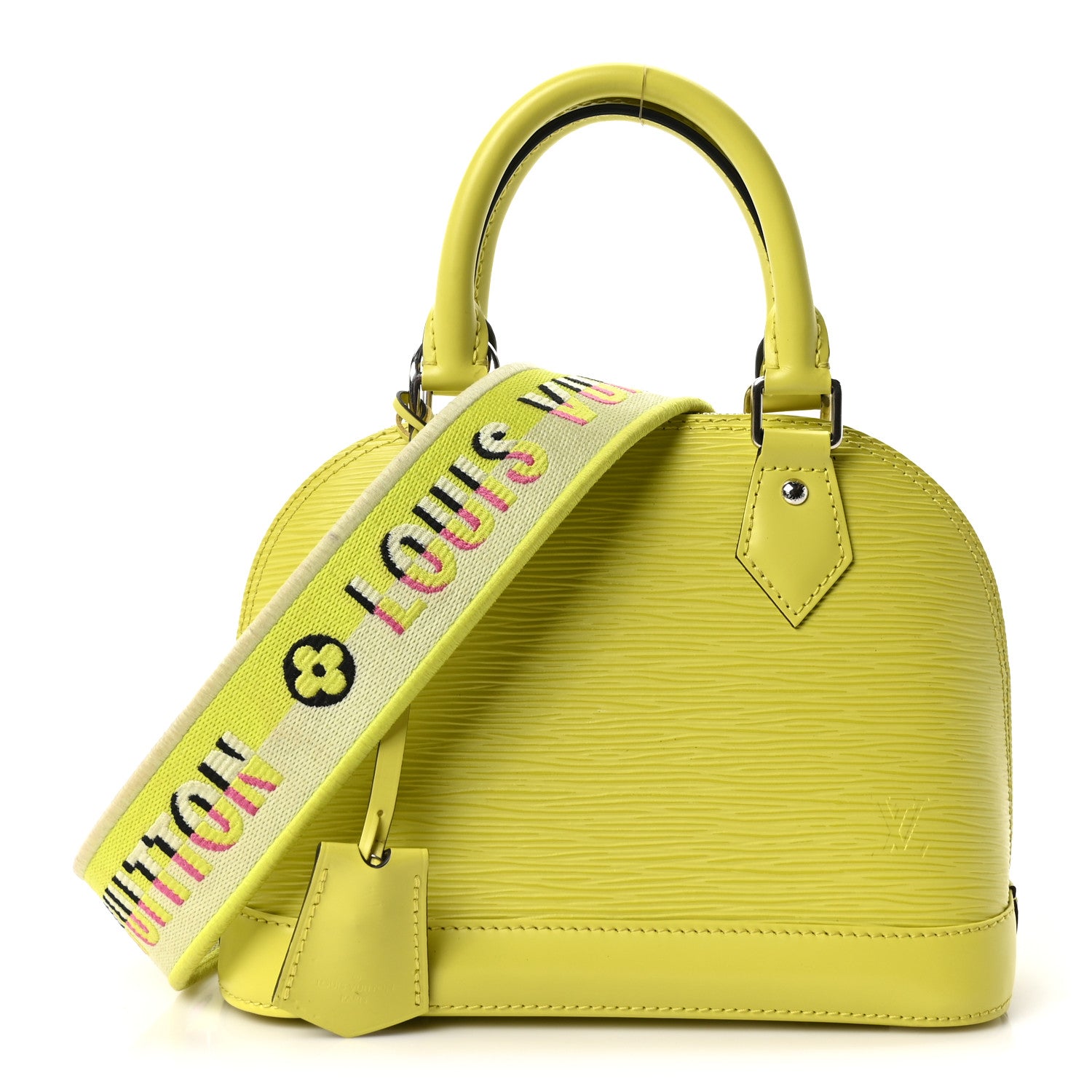 Louis Vuitton Epi Jacquard Alma BB Yellow Citron 1 of 9