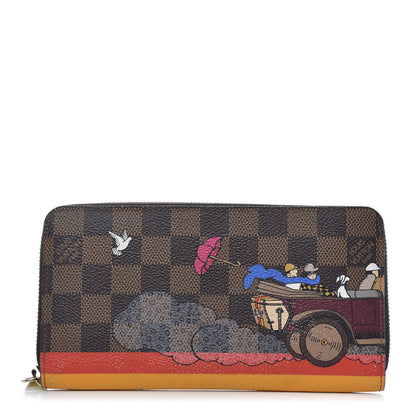 Louis Vuitton Damier Ebene 2015 Christmas Animation Zippy Wallet Poppy 1 of 8