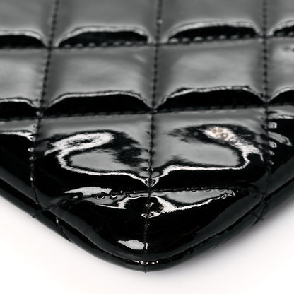 Chanel Patent Calfskin Quilted Medium Cosmetic Case Black 9 of 10