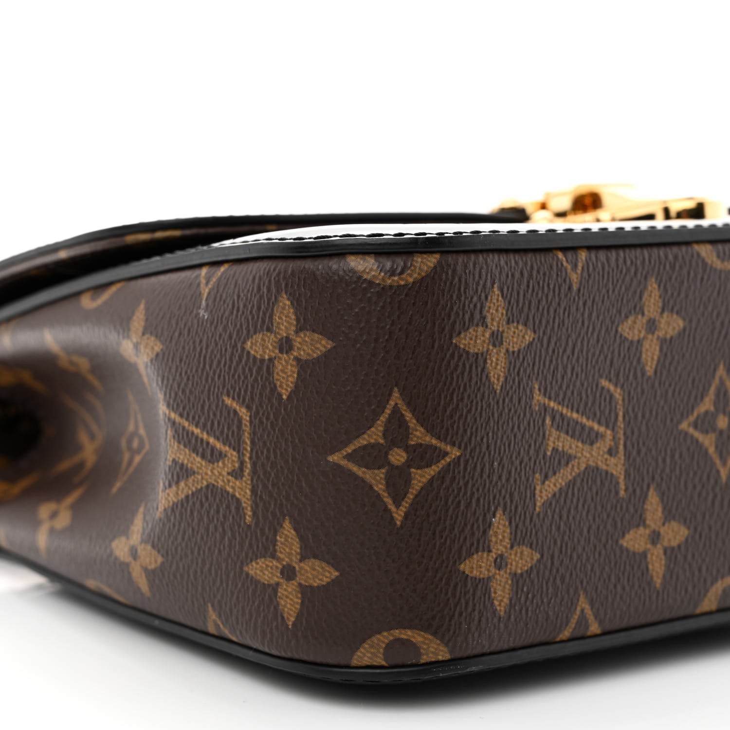 Louis Vuitton Patent Calfskin Monogram Cherrywood BB Black 9 of 12