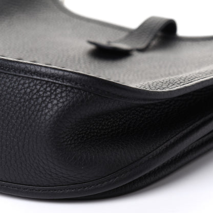 Hermes Taurillon Clemence Evelyne III PM Black 9 of 10