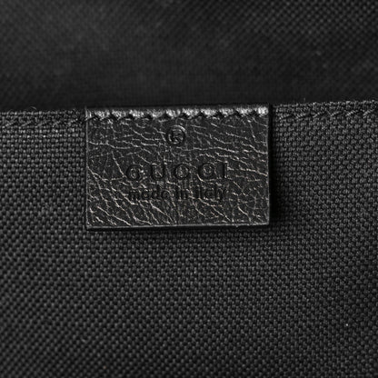 Gucci Fluffy Calfskin Mesh Nylon Medium Morpheus Double Buckle Backpack Black 6 of 10