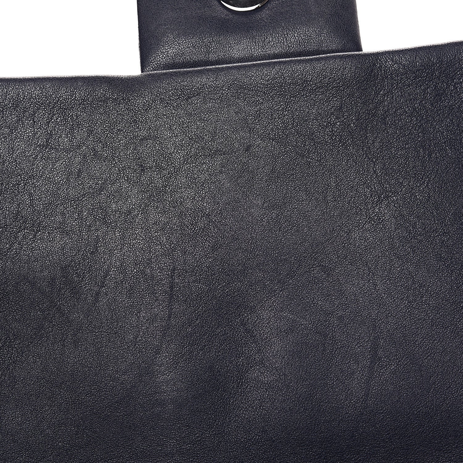 Chanel Washed Lambskin Quilted Chain Around Maxi Flap Dark Navy Blue 13 of 14
