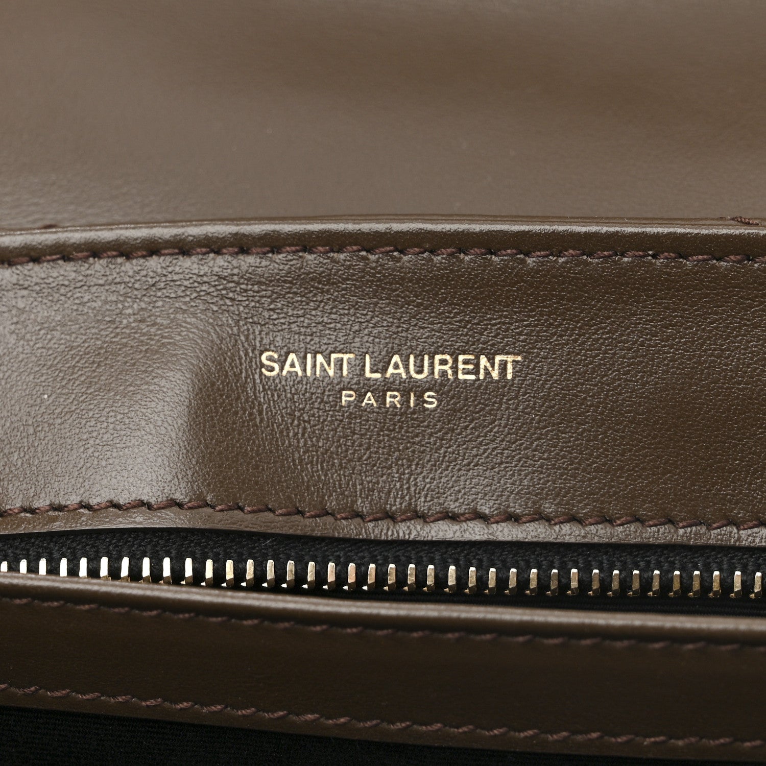 Saint Laurent Calfskin Y Quilted Monogram Toy Loulou Crossbody Bag Soil Brown 6 of 11