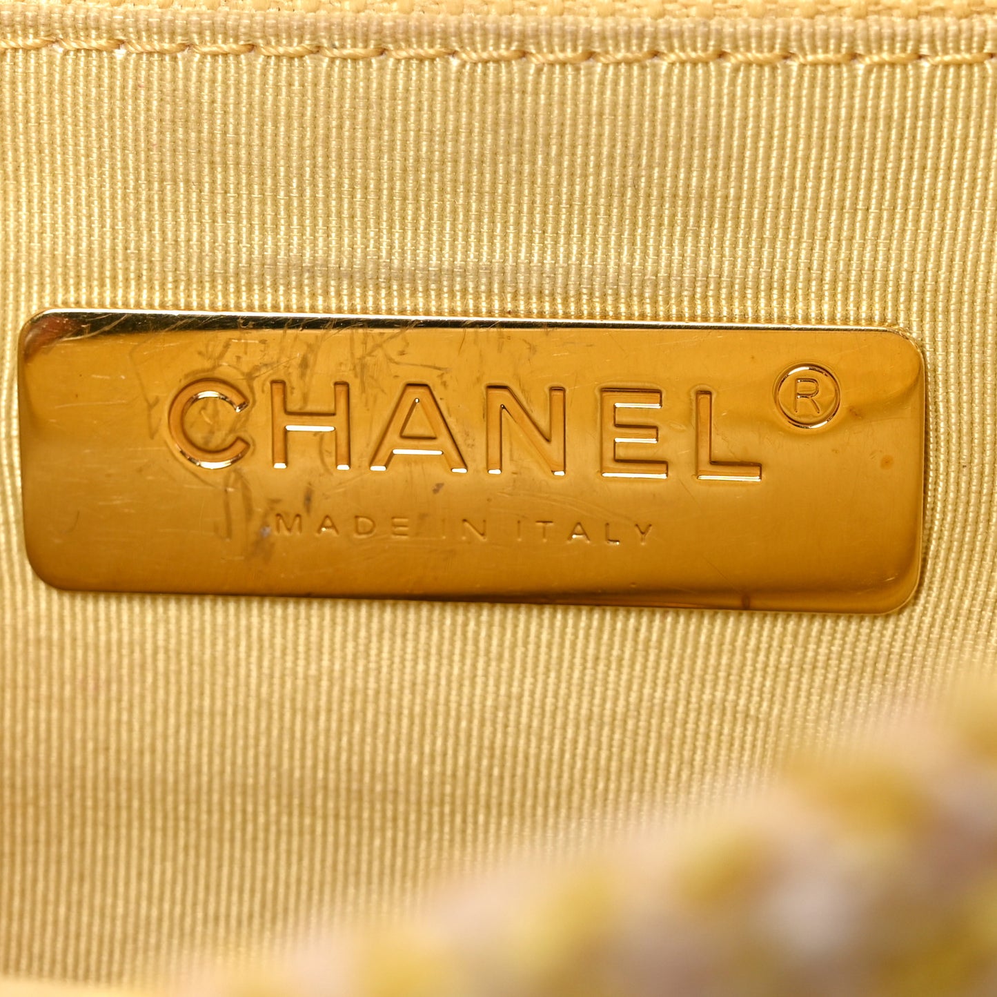 Tweed Quilted Medium Chanel 19 Flap Yellow Pink