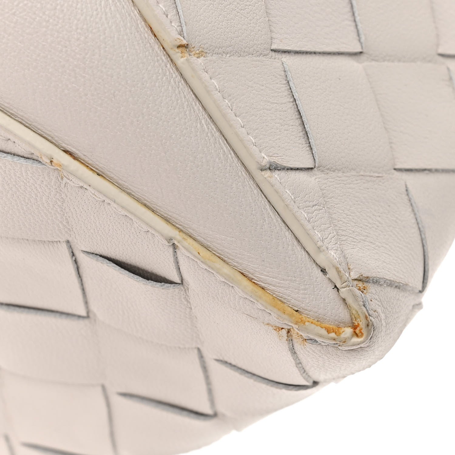 Bottega Veneta Nappa Intrecciato The Mini Knot Shoulder Bag Chalk 14 of 15