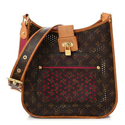 Louis Vuitton Monogram Perforated Musette Fuchsia 1 of 10