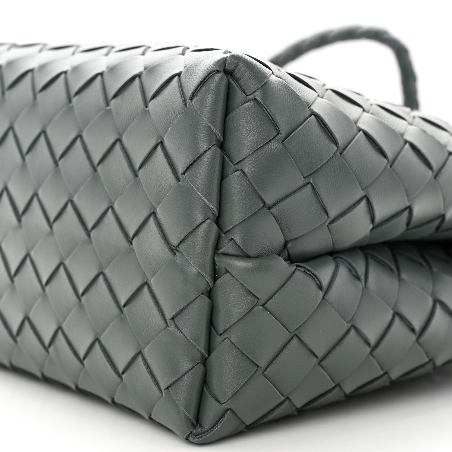 Bottega Veneta Nappa Intrecciato Medium Andiamo Shoulder Bag Slate