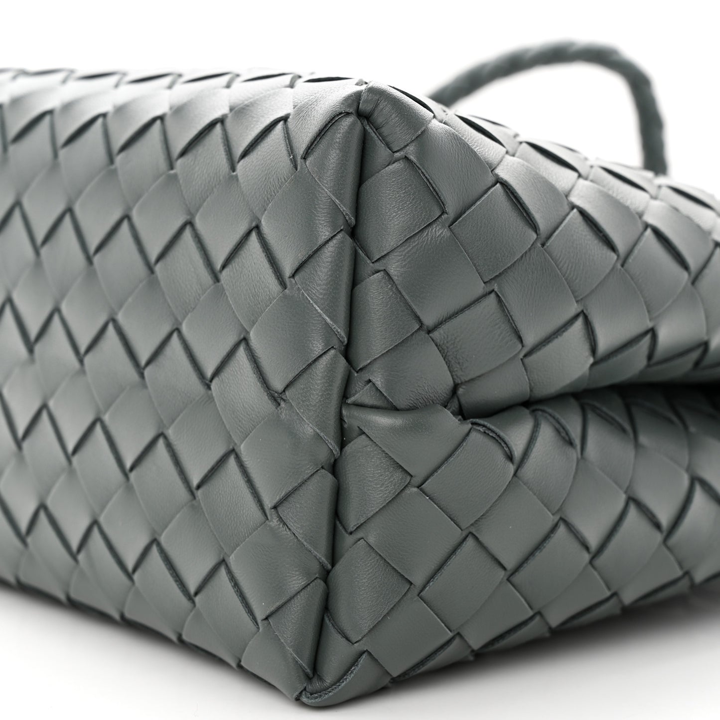 Nappa Intrecciato Medium Andiamo Shoulder Bag Slate