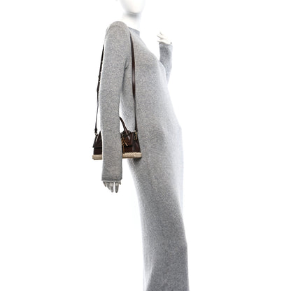 Jacquemus Calfskin Raffia Le Chiquito Long Cordao Brown 2 of 10