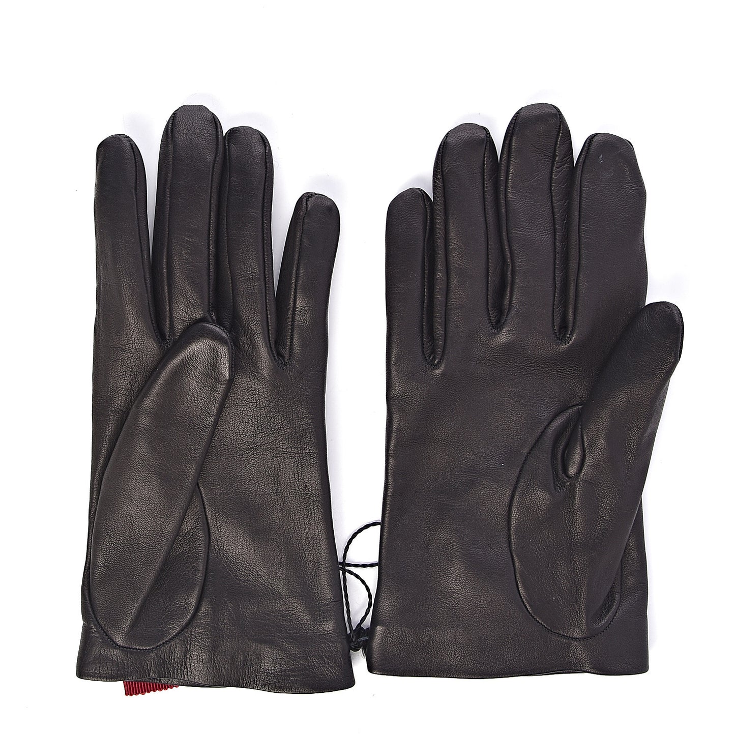 Nappa GG Bow Gloves 8 Black Pink