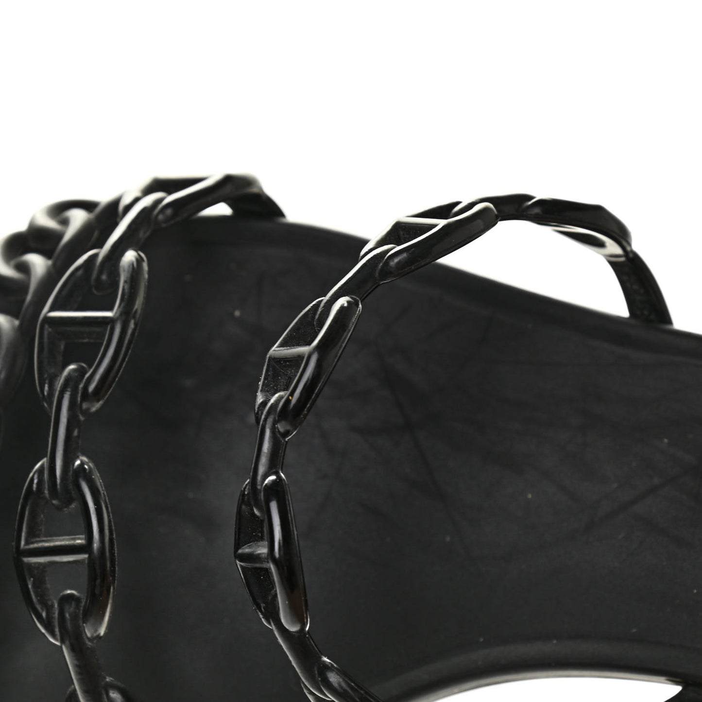 Rubber Chaine d'Ancre Rivage Sandals 38 Black