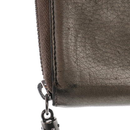Gucci Metallic Pebbled Calfskin Soho Zip Around Wallet Sasso 7 of 12