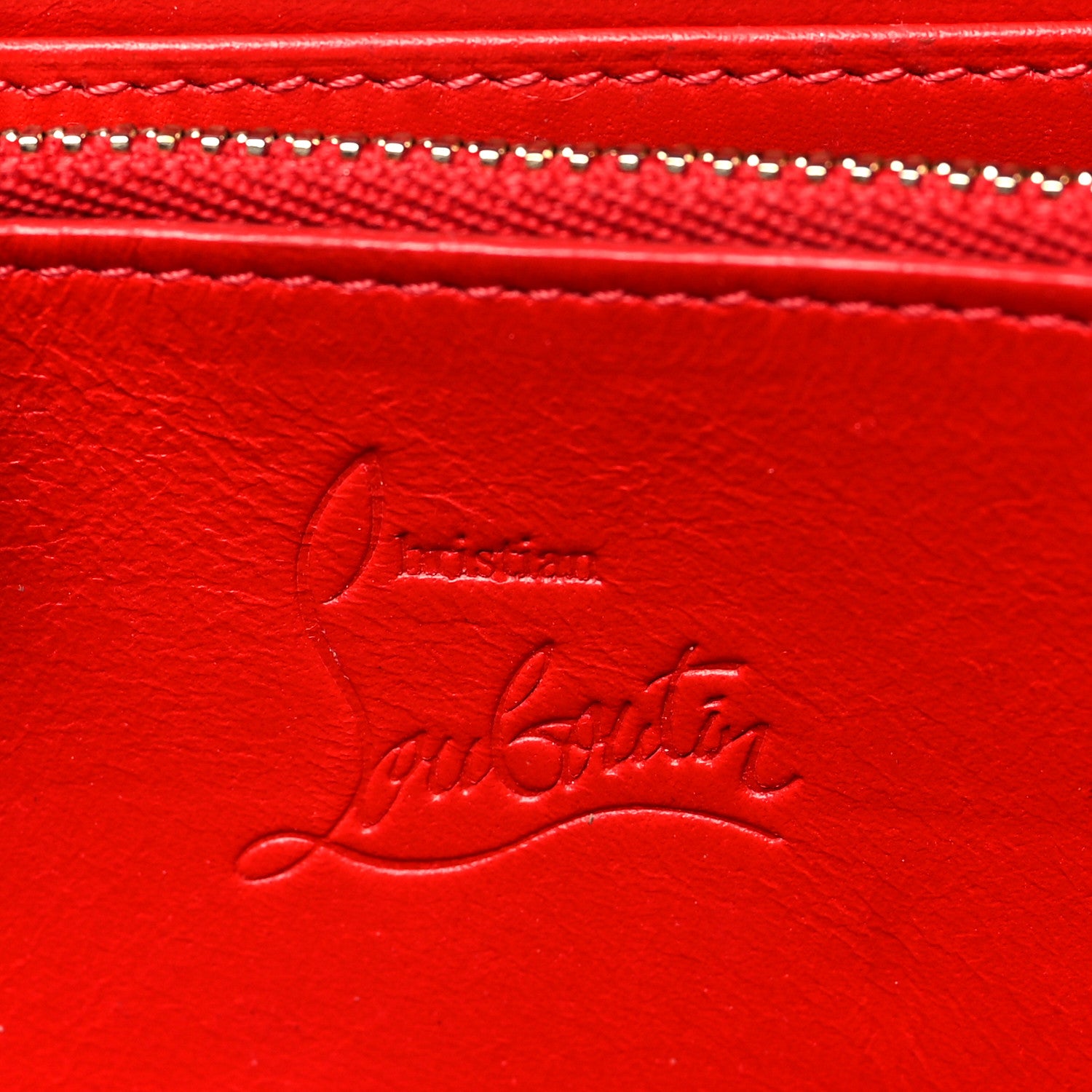 Christian Louboutin Patent Calfskin Panettone Zip Around Wallet Leopard 6 of 8