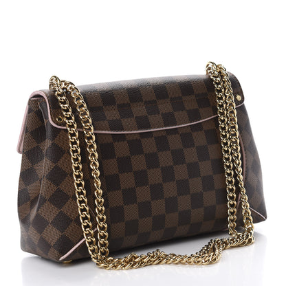 Louis Vuitton Damier Ebene Caissa Clutch Rose Ballerine 2 of 10