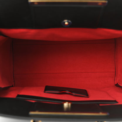 Alexander McQueen Calfskin The Tall Story Shoulder Bag Black Red 4 of 9