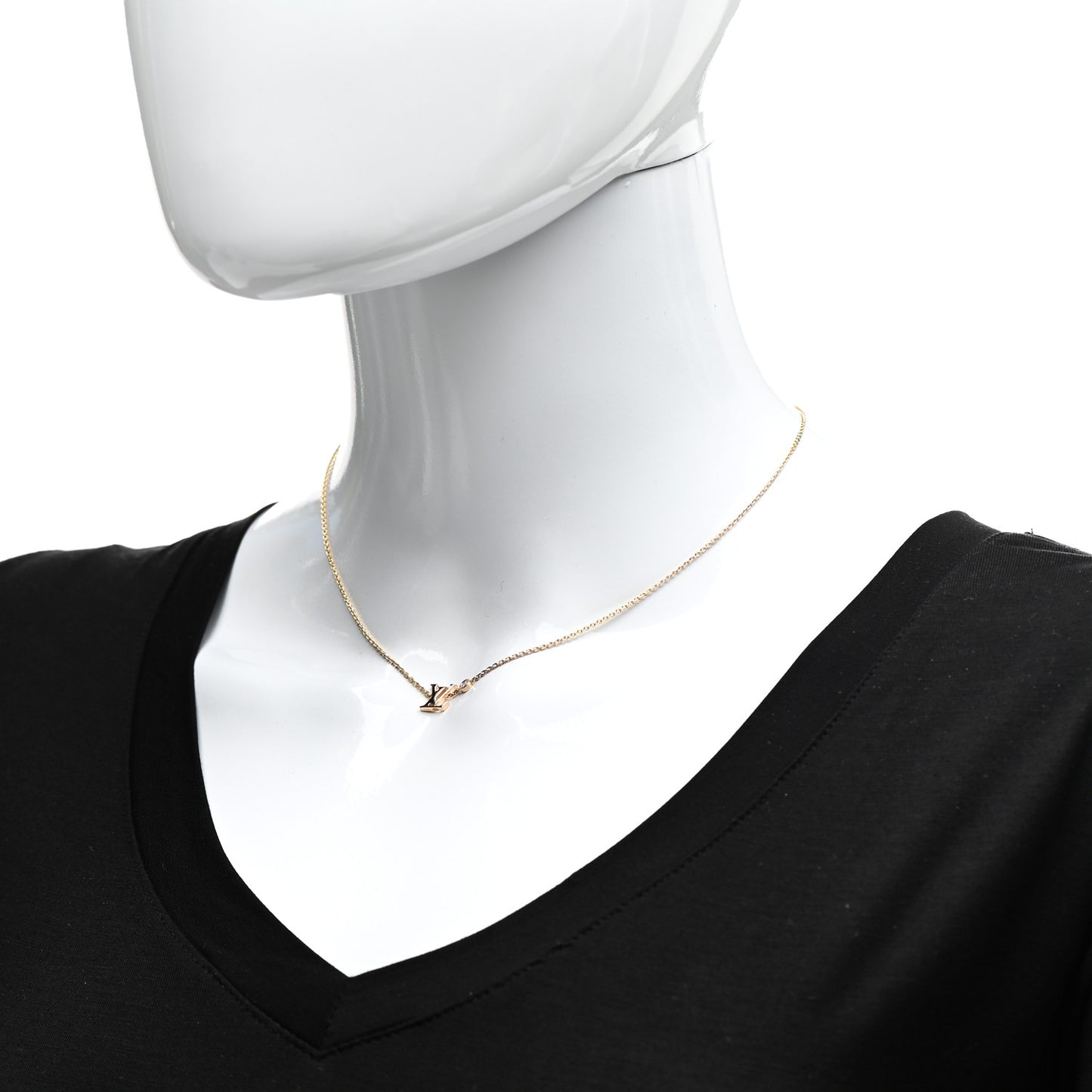 18K Yellow Gold Diamond Idylle Blossom LV Pendant Necklace